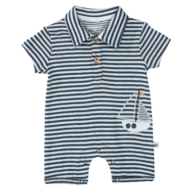 STACCATO Tuta a righe blu navy melange