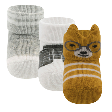 Ewers Chaussettes bébé pack de 3 oursons