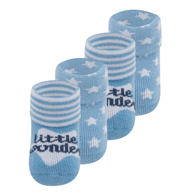 Ewers Chaussettes premier âge pack de 4 Little Wonder bleu