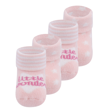 Ewers Chaussettes premier âge pack de 4 Little Wonder rose