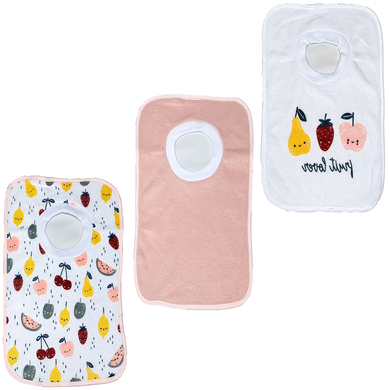 HÜTTE Bavoir bébé à enfiler lot de 3