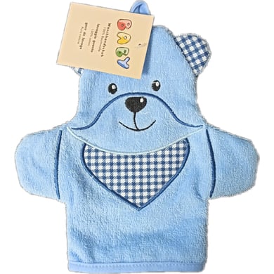 Hut Wash Glove Bear blue