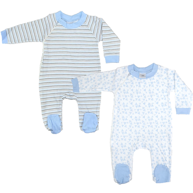 Hütte Combinaison pyjama bébé bleu lot de 2