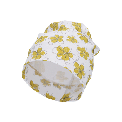 Sterntaler Bonnet Slouch fleurs blanc