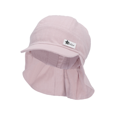 Sterntaler Peaked cap med nackskydd linne karaktär rosa