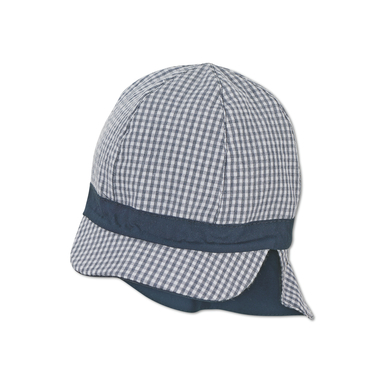 Sterntaler Vändbar keps Vichy/Uni marine