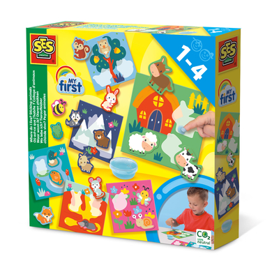SES Creative® My first – Wo lebe ich? Tieraufkleber 14401
