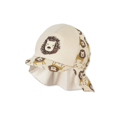Sterntaler Casquette avec protection de cou lion beige