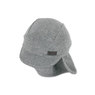 Sterntaler Casquette avec protège-nuque en tissu éponge gris fumé