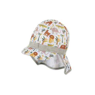 Image of Sterntaler Cappello a punta con paracollo Animals bianco059