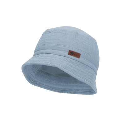 Levně Sterntaler Rybářský klobouk mušelín světle modrý