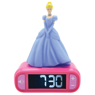 LEXIBOOK Réveil princesse Disney avec figurine veilleuse 3D
