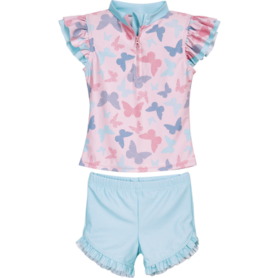 Playshoes Maillot de bain enfant 2 pièces anti-UV papillons