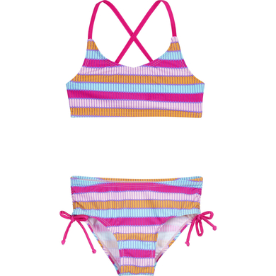 Image of Playshoes Bikini protezione UV a righe rosa