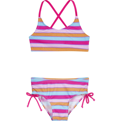 Image of Playshoes Bikini protezione UV a righe rosa059