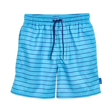 Image of Playshoes Pantaloncini da spiaggia a righe blu acqua059