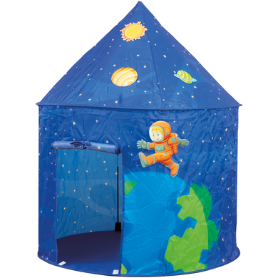 John Buitentent Space met klittenbandstickers