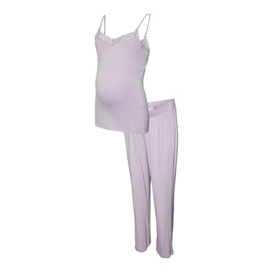 mamalicious Pyjama de maternité MLMAISY Misty Lilas