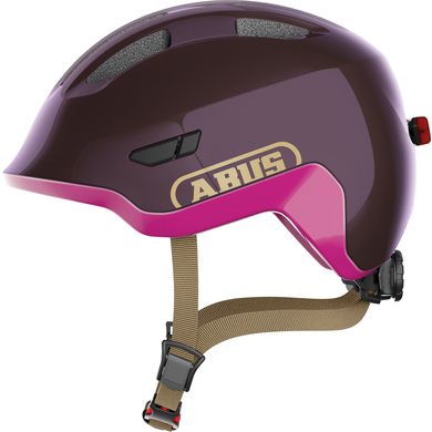 ABUS Casque vélo enfant SMILEY 3.0 ACE T.M LED violet royal
