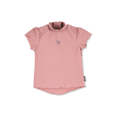 Levně Sterntaler Plavkové tričko s krátkým rukávem Heart Pale Pink