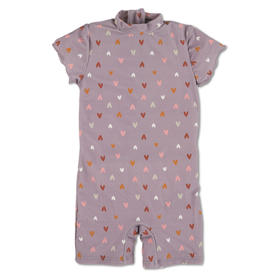 Sterntaler Maillot de bain enfant 1 pièce coeur violet