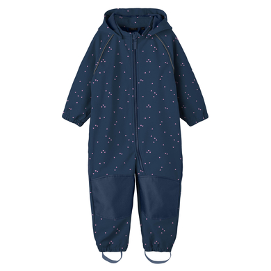 name it Combinaison enfant softshell Nmfalfa bleu insignia