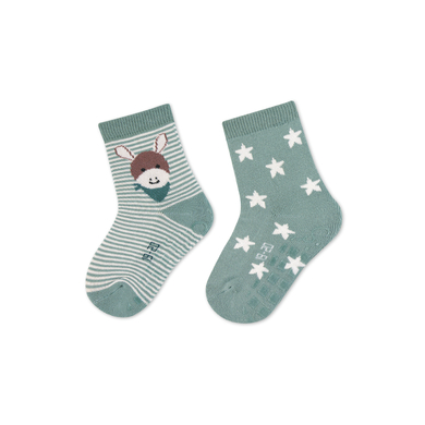 Sterntaler Chaussettes ABS pack de deux Emmi vert