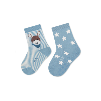 Sterntaler Chaussettes ABS pack de 2 Emmi bleu clair