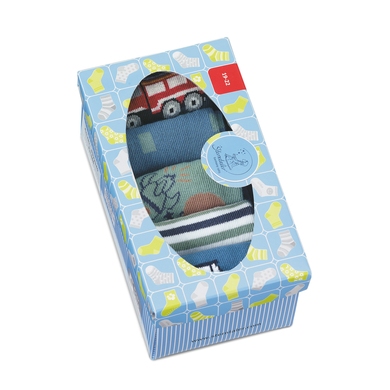 Sterntaler Lot de 5 chaussettes garçon bleu moyen