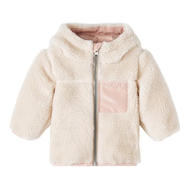 Levně name it Outdoor bunda Teddy Nbfm adele Sand shell