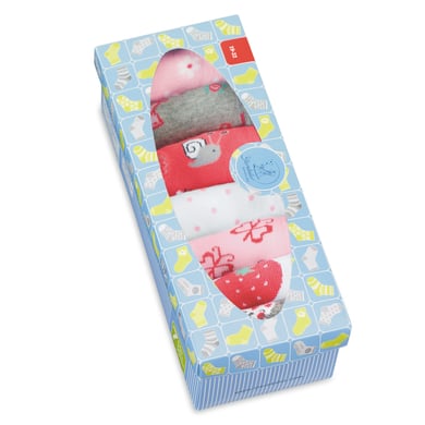 Sterntaler Boîte de 7 socquettes fille gris clair chiné