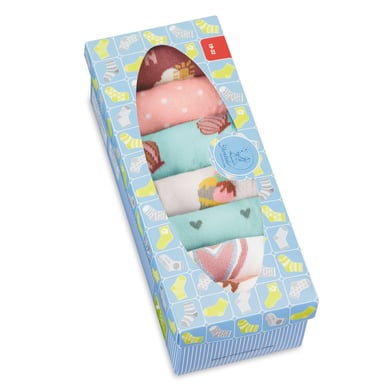 Sterntaler Boîte de 7 chaussettes fille rose