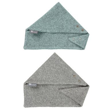 Sterntaler Echarpe double en éponge vert foncé