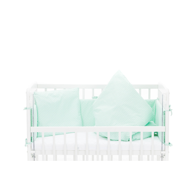 fillikid Parure de lit cododo Luxe Nino triangle menthe 80x80 cm