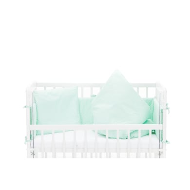 fillikid Set Luxe per lettino co-sleeping Nino, mint triangle