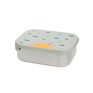 the cotton cloud Boîte à goûter enfant Origami inox bleu clair
