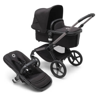 Image of bugaboo Passeggino Fox 5 con navicella e seduta Graphite/Midnight nero059