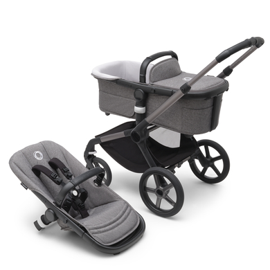 bugaboo Poussette duo combinée 2en1 Fox 5 Base Graphite/Grey Melange