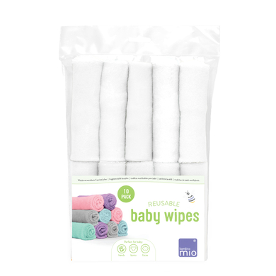 Bambino Mio Lingettes lavables neige, lot de 10