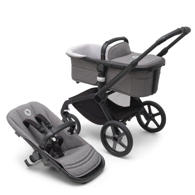 bugaboo Poussette duo combinée 2en1 Fox 5 Base Black/Grey Melange