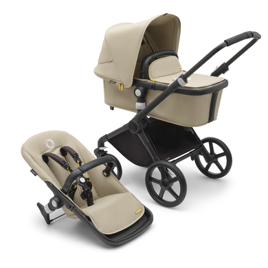 Image of bugaboo Passeggino Fox Cub con navicella e seduta, nero/beige059