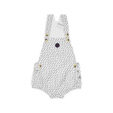 JACKY Salopette tissée courte blanc allover imprimé