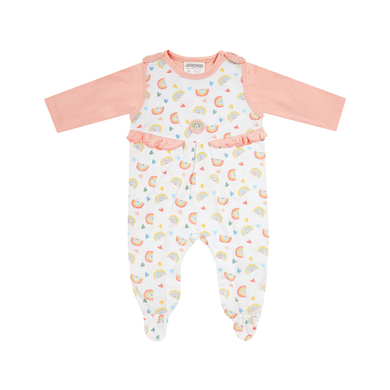 JACKY Ensemble grenouillère RAINBOW abricot à motifs