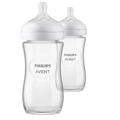 PHILIPS AVENT Philips Avent Biberon SCY933/02 Natural Response verre 260 ml lot de 2 240ml