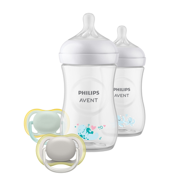 Philips Avent Coffret naissance biberon SCD837/11 Natural Response monde marin