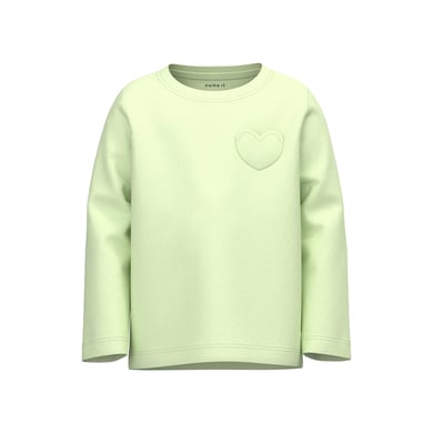 Image of name it Maglia a maniche lunghe Nmfdorthe, lime con cuoricino059