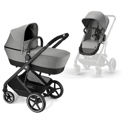 cybex GOLD Poussette duo combinée 2en1 Balios S Black Nebula Black