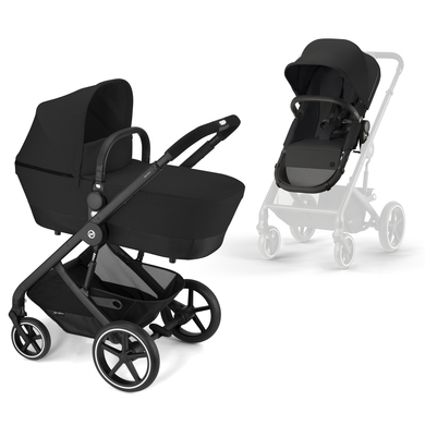 cybex GOLD Poussette duo combinée 2en1 Balios S Black Dove Grey