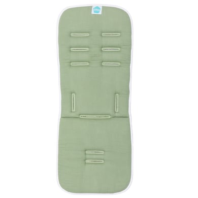 Fillikid fillikid Matelas d'assise de poussette réversible mousseline sauge