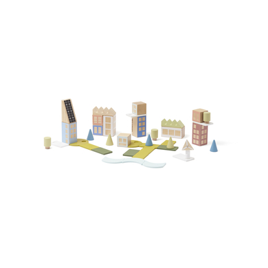 Levně Kids Concept ® Dřevěné bloky město Aiden